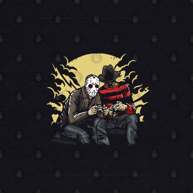 Scary Gamer Playing Video Games | Gaming Shirts by stockwell315designs